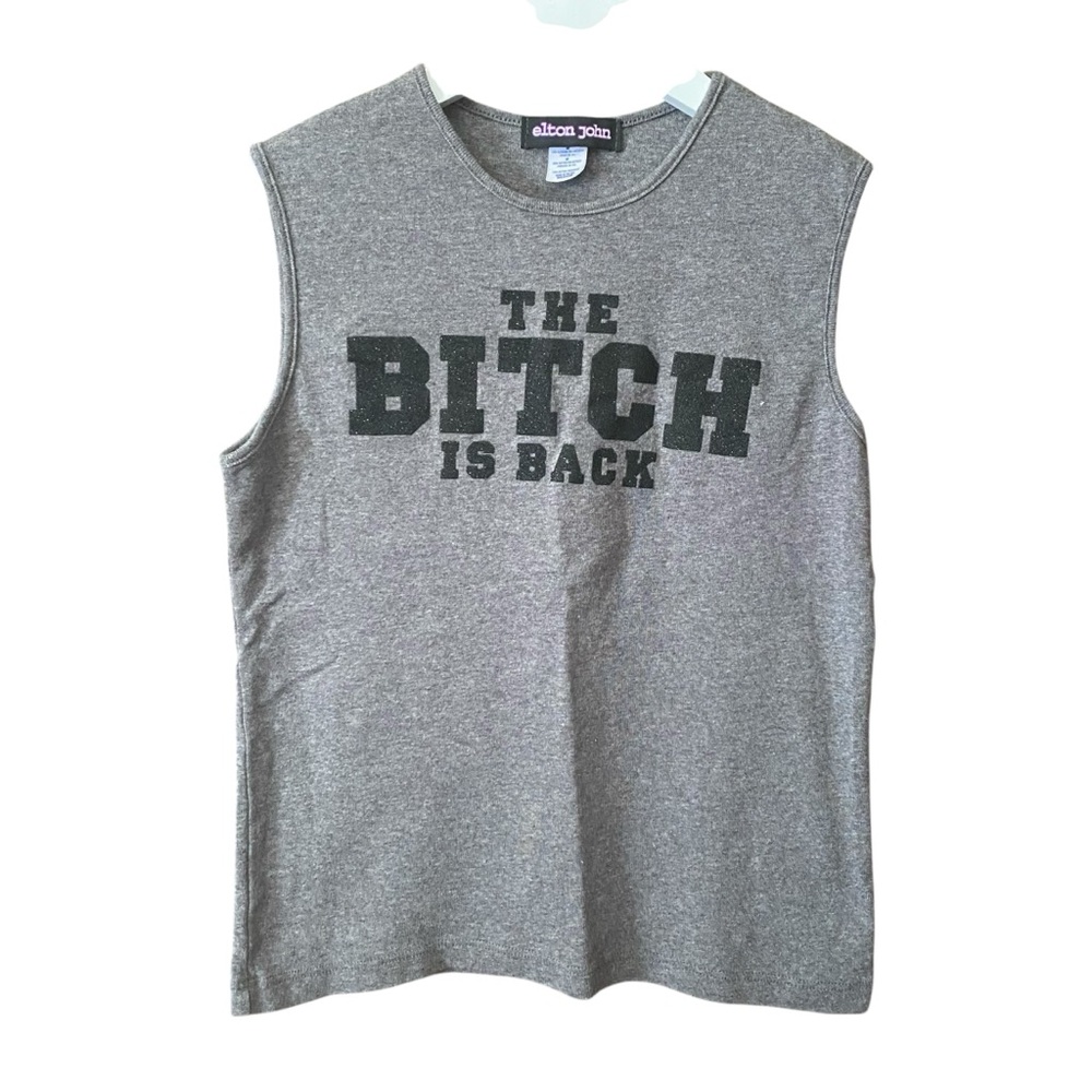 Elton John Cotton Tank M The B*T*H Is Back